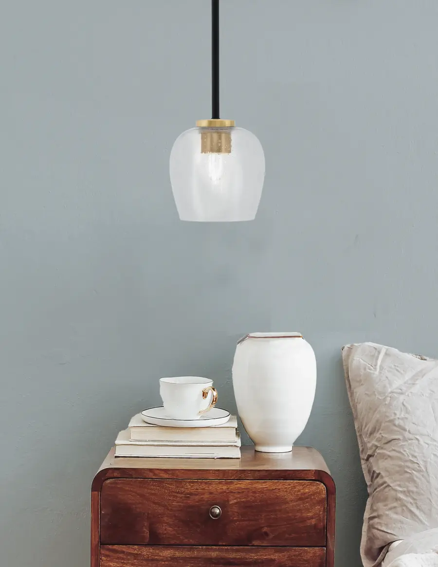 Sandia Mini Pendant with Clear Bubble Glass - Image 3