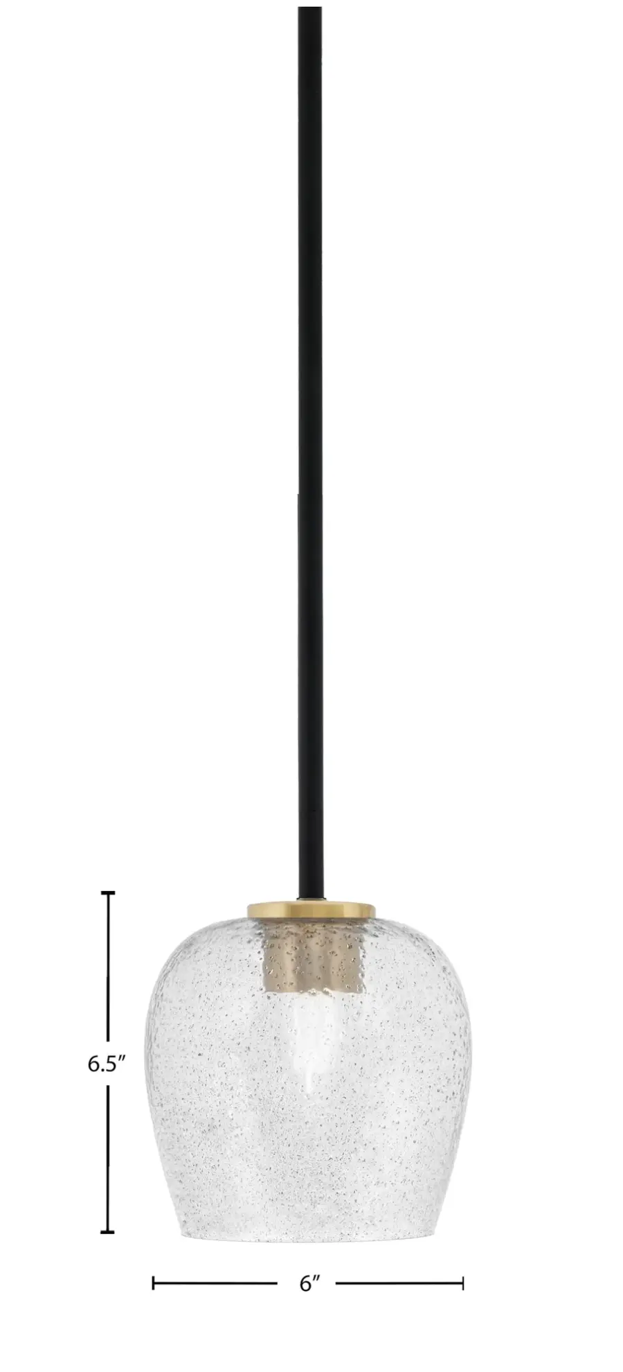 Sandia 1-Light Mini Pendant with Smoke Bubble Glass - Image 2