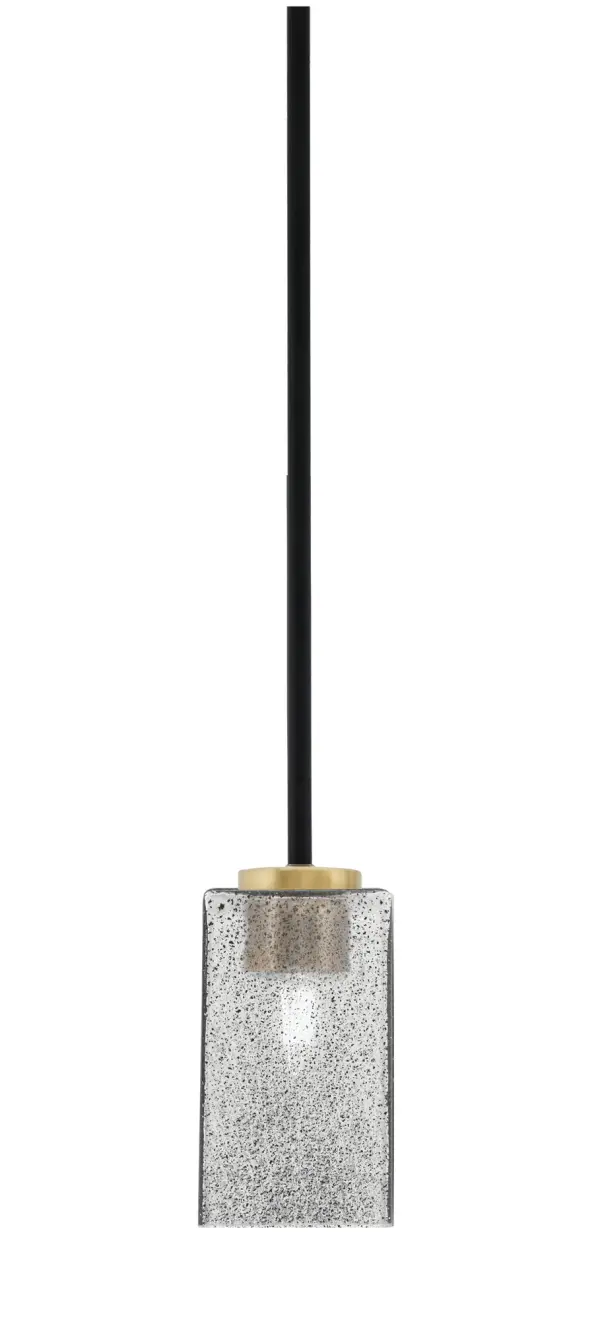 Sandia 1 Light Mini Pendant with Smoke Bubble Glass - Image 1