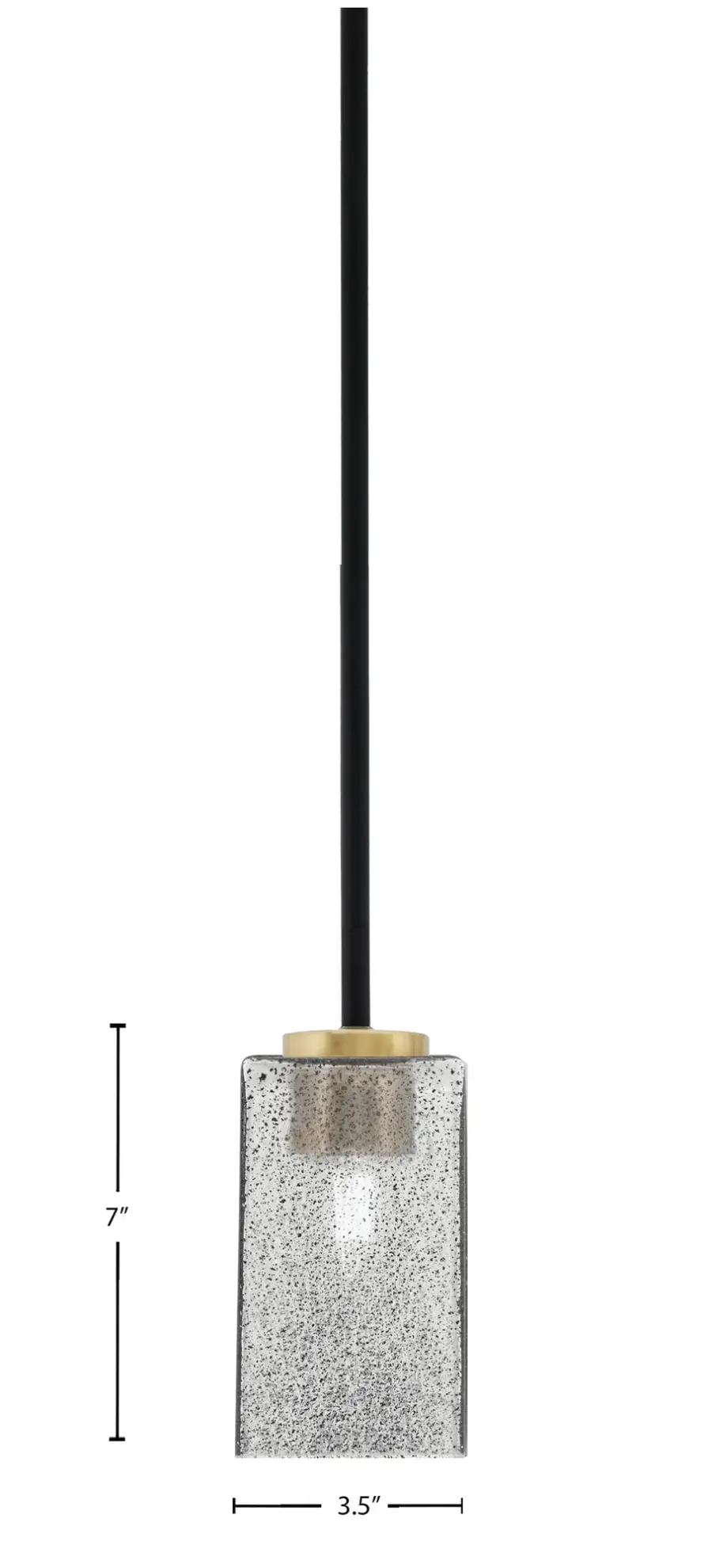 Sandia 1 Light Mini Pendant with Smoke Bubble Glass - Image 2