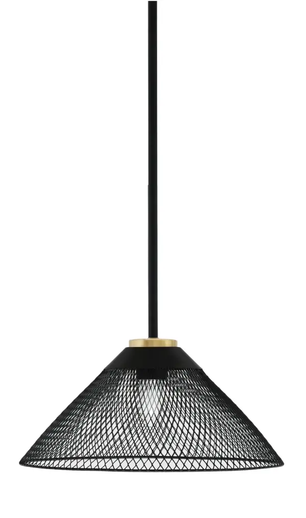 Sandia 1-Light Stem Pendant with Mesh Cone Shade