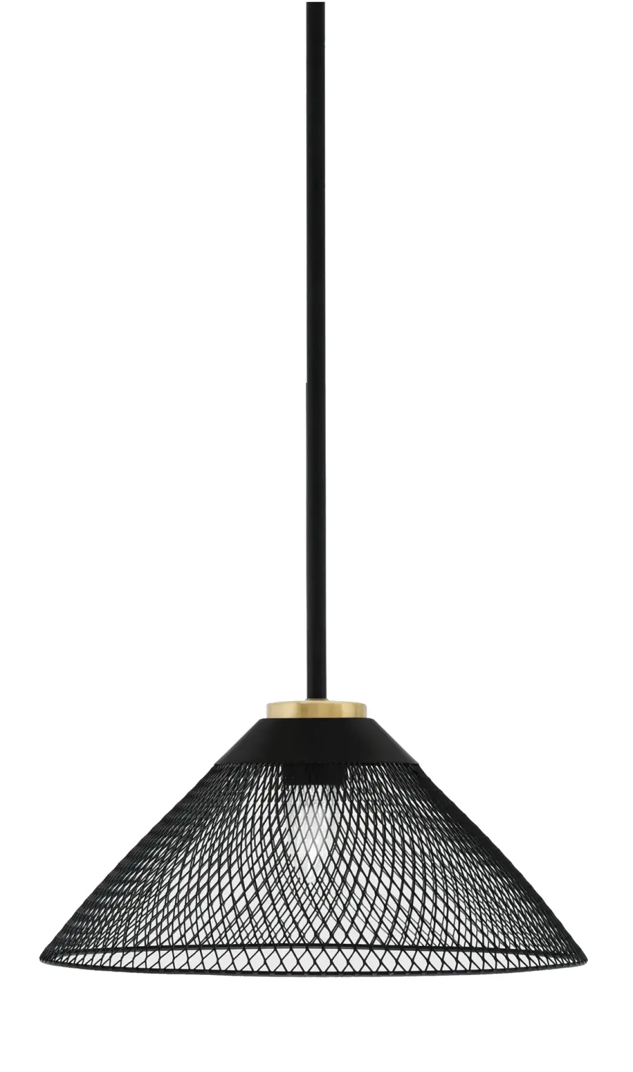 Sandia 1-Light Stem Pendant with Mesh Cone Shade