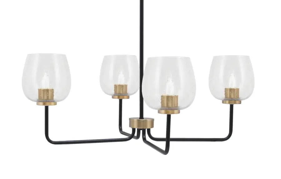 Modern Elegance Meets Industrial Charm with Bubble Glass Accents - Image 1