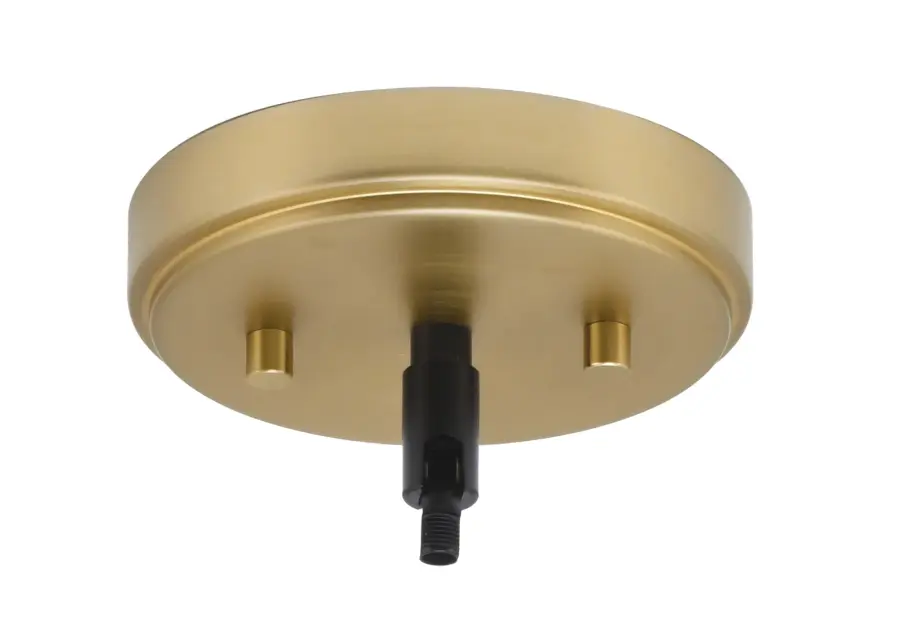 Sophisticated Two-Tone Chandelier with Timeless Ribbed Glass Detail - Image 4