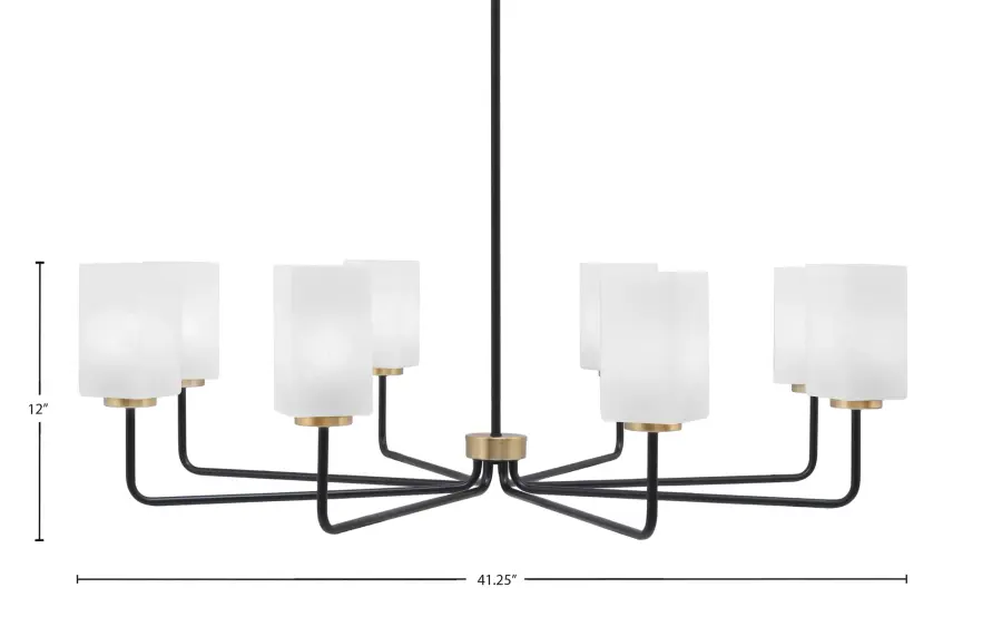 Bold Two-Tone Design Meets Sophisticated Marble Glass Elegance - Image 2