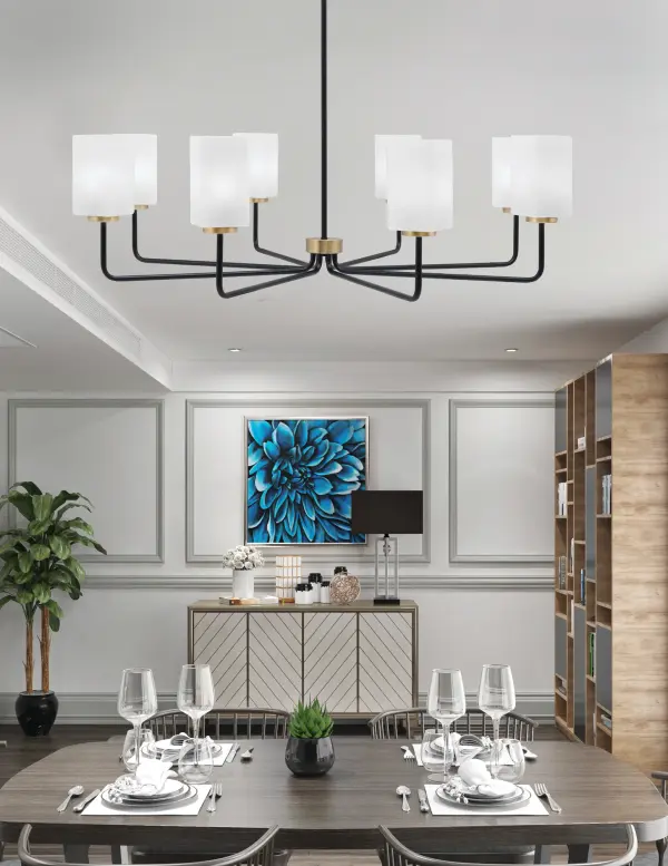 Bold Two-Tone Design Meets Sophisticated Marble Glass Elegance - Image 3