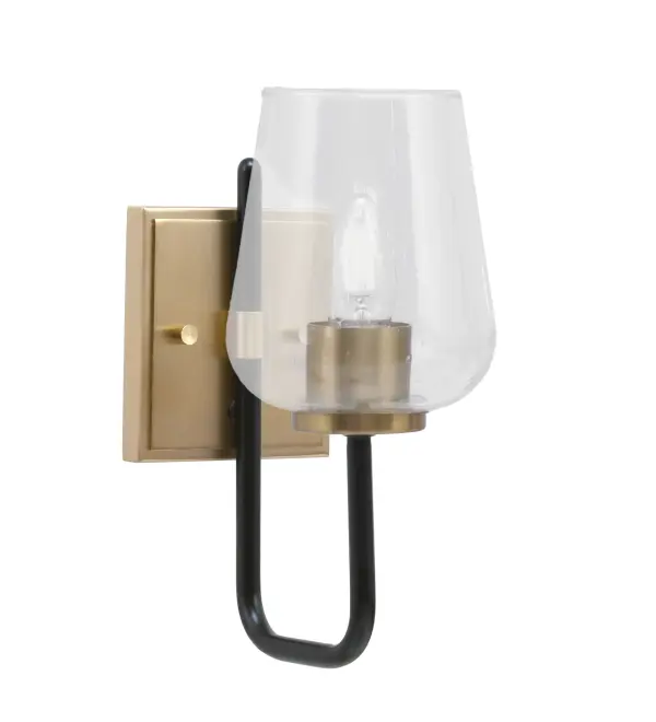 Sandia Wall Sconce with Clear Bubble Glass - Image 1