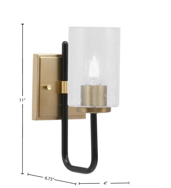Sandia Wall Sconce with Clear Bubble Glass - Image 2