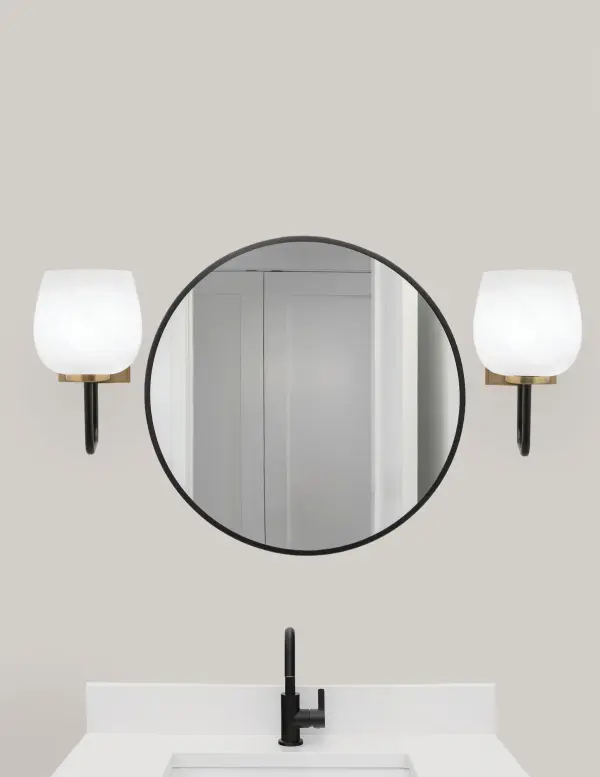 Sandia Wall Sconce with White Marble Glass - Image 3
