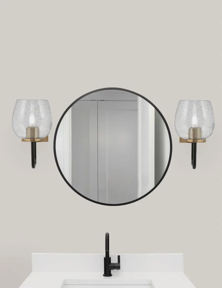 Sandia Wall Sconce with Smoke Bubble Glass - Image 3