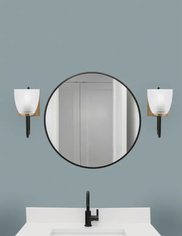 Sandia Wall Sconce with Clear Ribbed Glass - Image 3