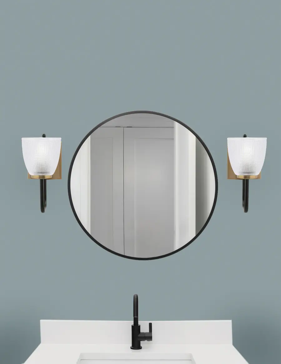 Sandia Wall Sconce with Clear Ribbed Glass - Image 3