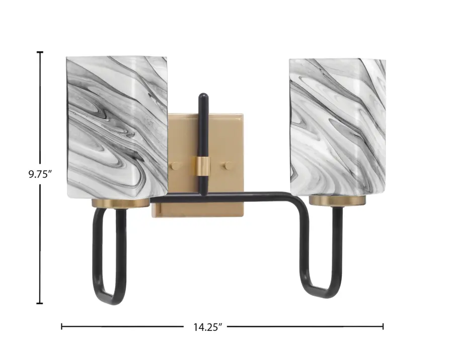 Modern Industrial Bath Bar with Striking Two-Tone Finish - Image 2