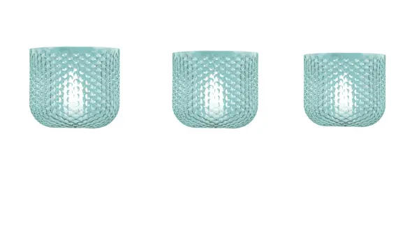 Bold Contemporary Bath Bar with Vibrant Turquoise Glass Accents - Image 1