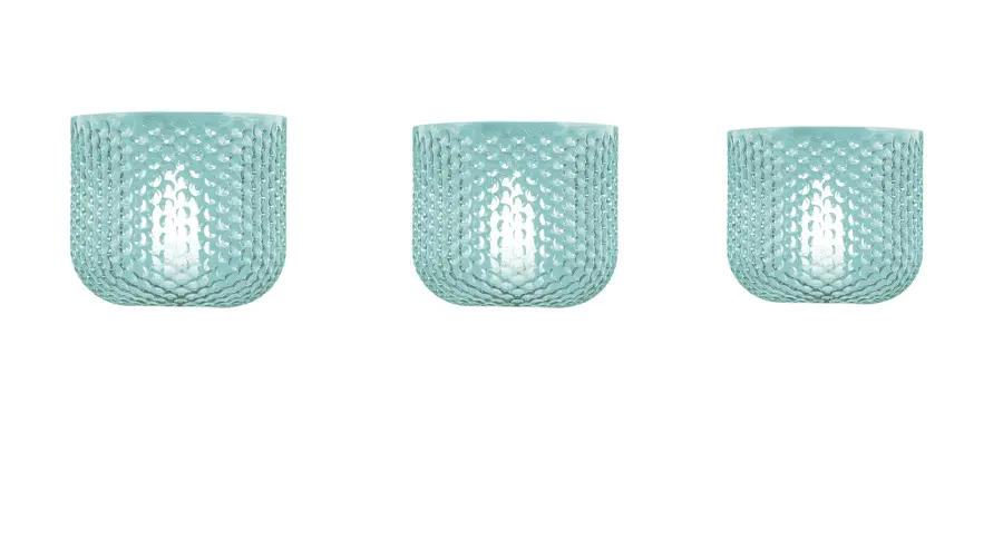 Bold Contemporary Bath Bar with Vibrant Turquoise Glass Accents - Image 1