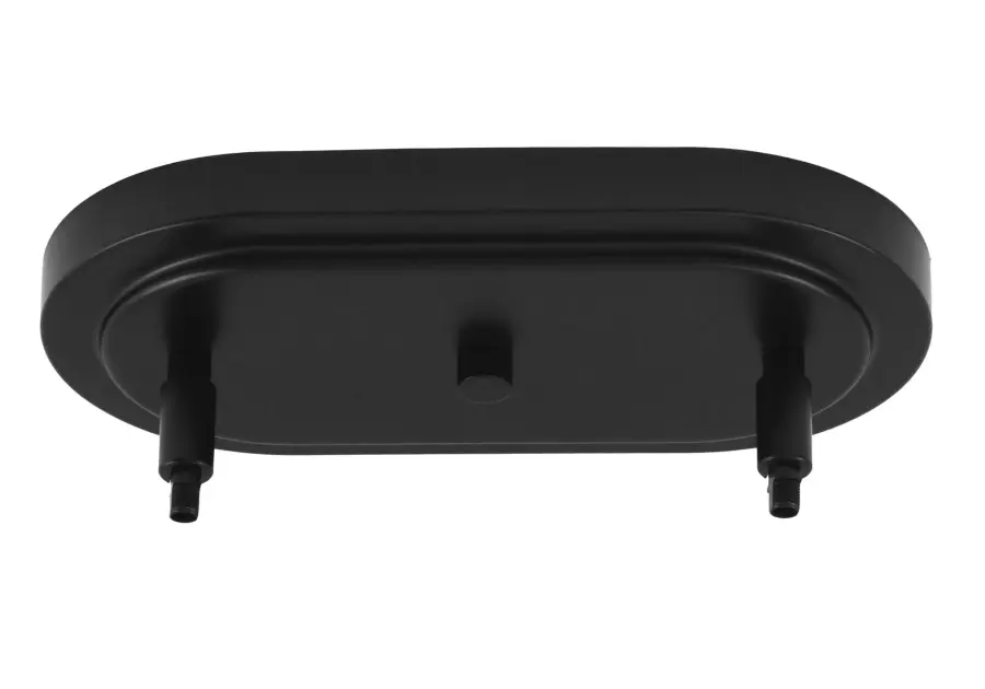 Sandia 6 Light Island Light in Matte Black with Clear Bubble Glass - Image 4