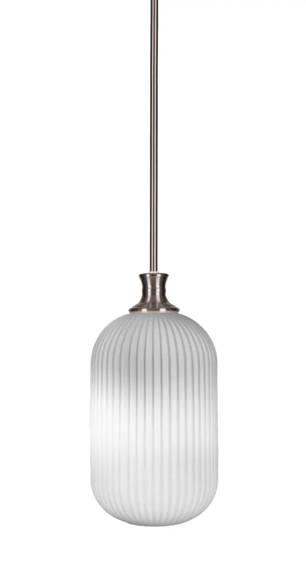 Carina Stem Hung Pendant with Opal Frosted Glass - Image 1