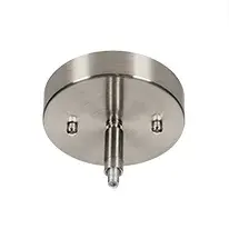 Carina Stem Hung Pendant with Clear Ribbed Glass - Image 3