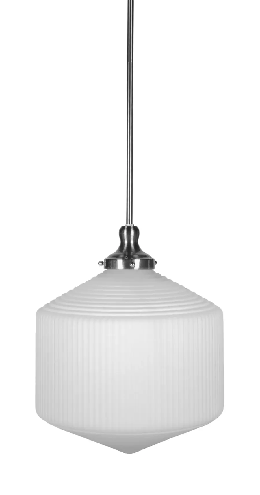 Carina Stem Hung Pendant with Opal Frosted Glass - Image 1
