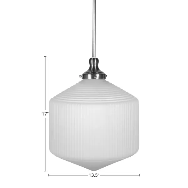 Carina Stem Hung Pendant with Opal Frosted Glass - Image 2