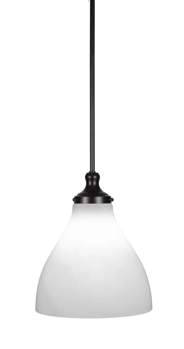 The Juno pendant combines contemporary styling with practical functionality. Its matte black finish and white marble glass shade create a sophisticated look that works across multiple room types. The hang straight swivel and adjustable height make installation flexible.