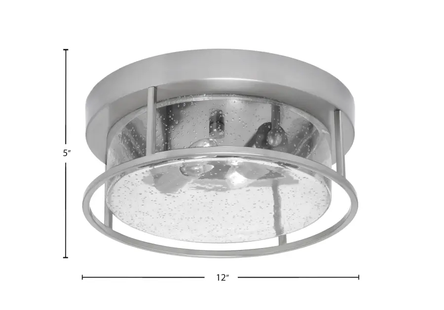 Toltec Lighting 12" Clear Bubble Glass Flush Mount - Image 2