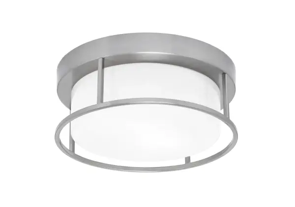 Toltec Lighting 12" Flush Mount with White Marble Glass - Image 1