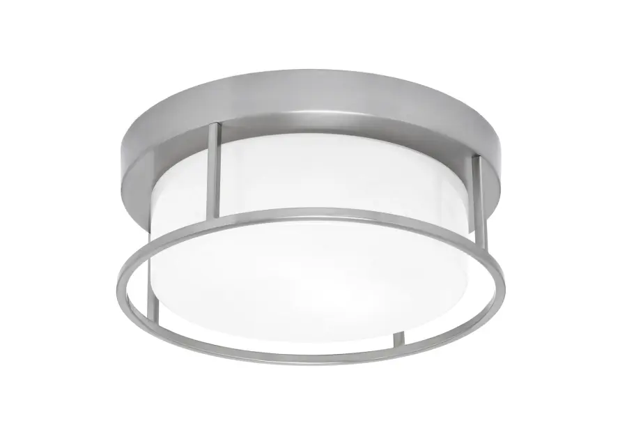 Toltec Lighting 12" Flush Mount with White Marble Glass - Image 1
