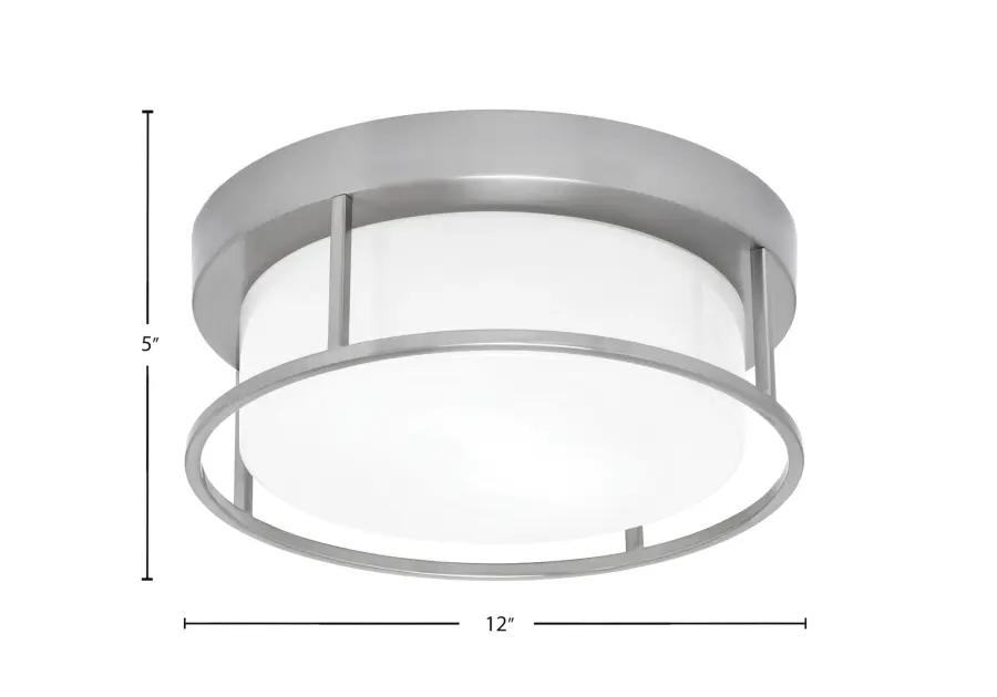 Toltec Lighting 12" Flush Mount with White Marble Glass - Image 2
