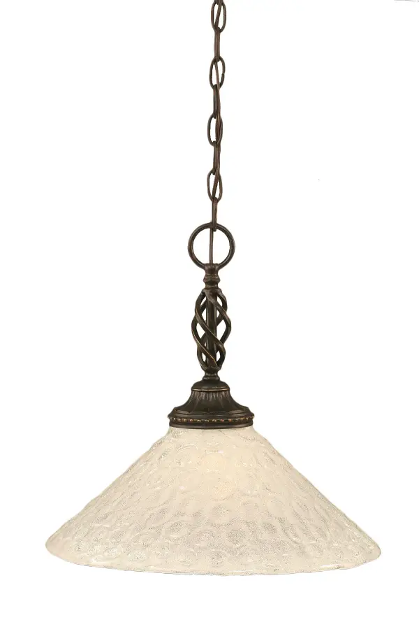 Elegante Chain Pendant with Italian Bubble Glass - Image 1