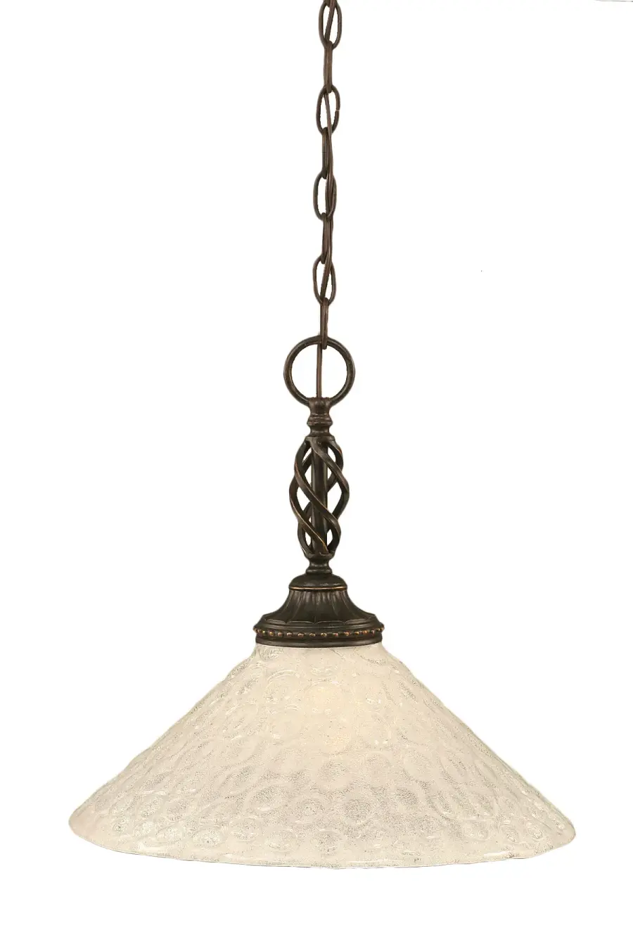 Elegante Chain Pendant with Italian Bubble Glass - Image 1