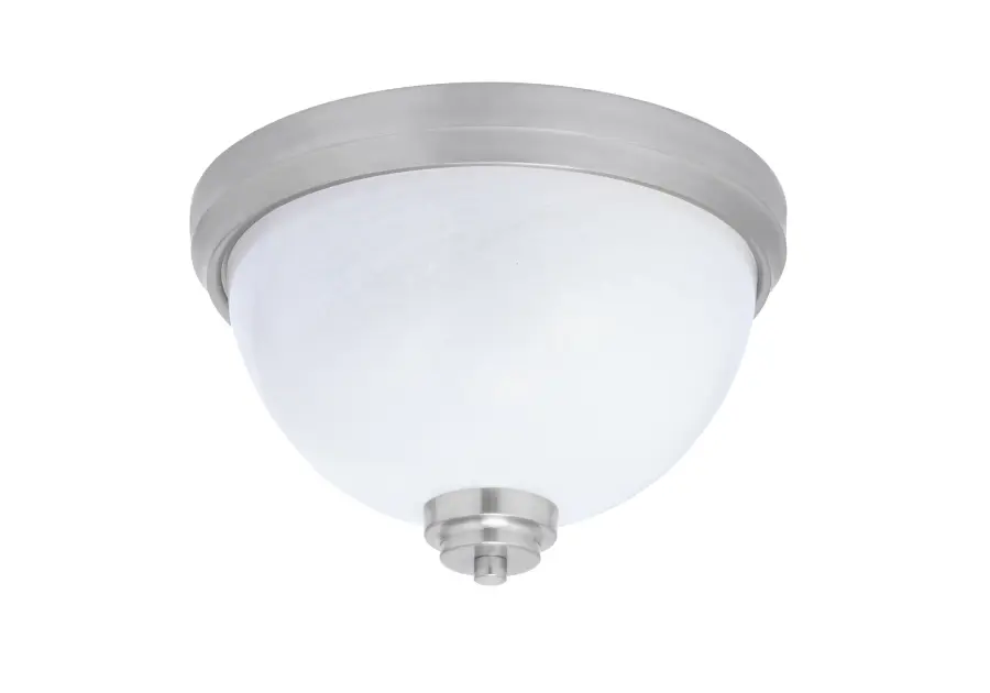Toltec Lighting 12" Flush Mount with White Marble Glass - Image 1