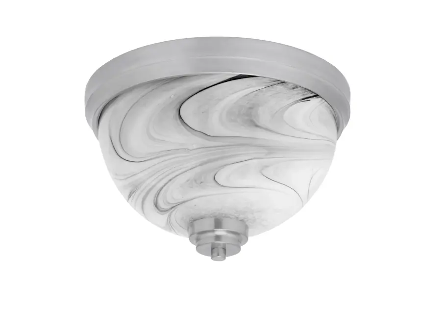 Toltec Lighting 12" Onyx Swirl Glass Flush Mount - Image 1