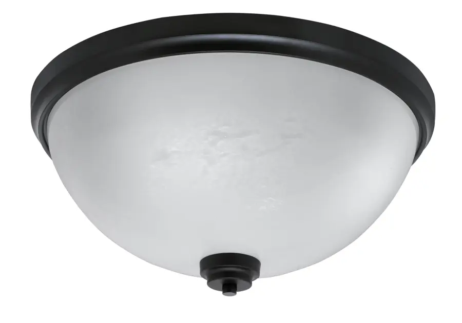 Toltec Lighting 18" White Marble Glass Flush Mount - Image 1
