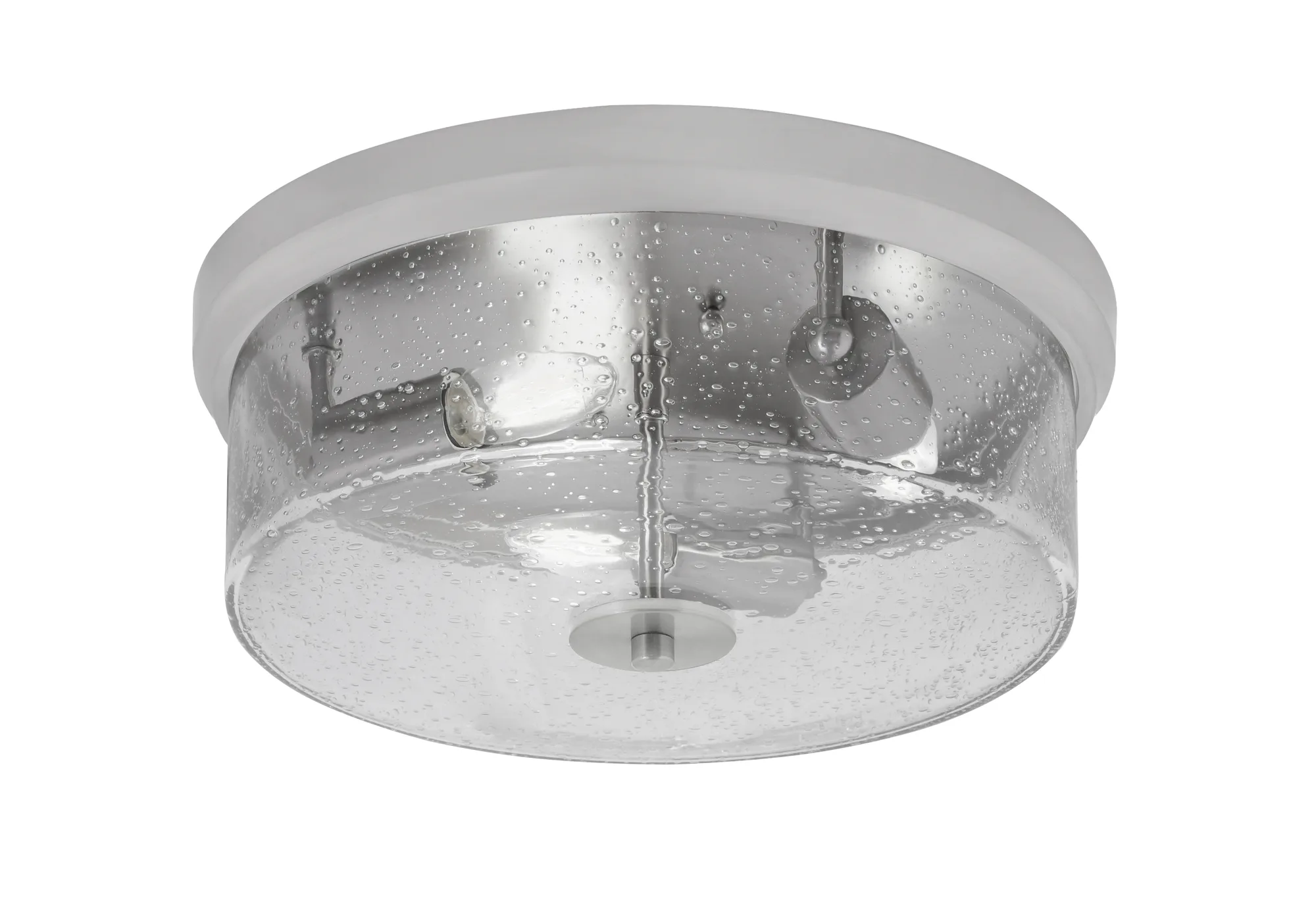 14" Clear Bubble Glass Flush Mount - 3 Light