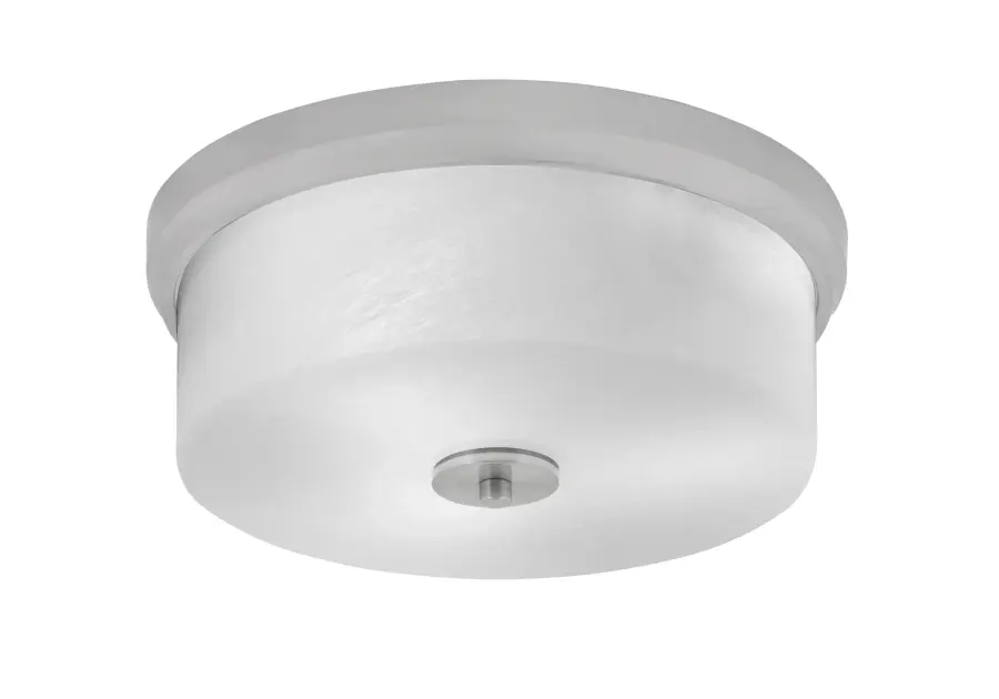 14" White Marble Glass Flush Mount - 3 Light - Image 1
