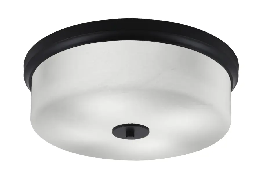 Toltec Lighting 17" White Marble Glass Flush Mount - Image 1