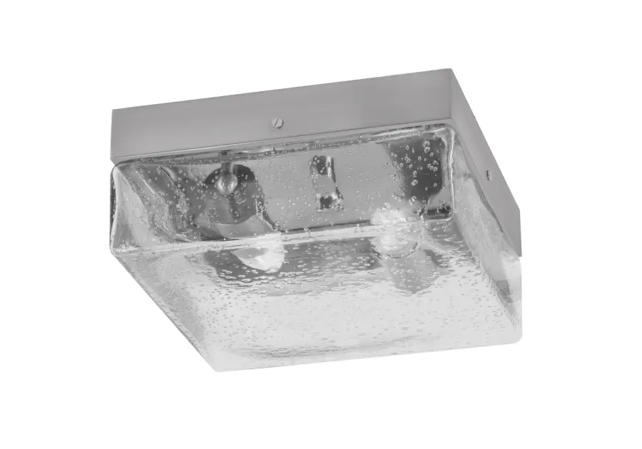 Toltec Lighting 10" Flush Mount with Clear Bubble Glass - Image 1