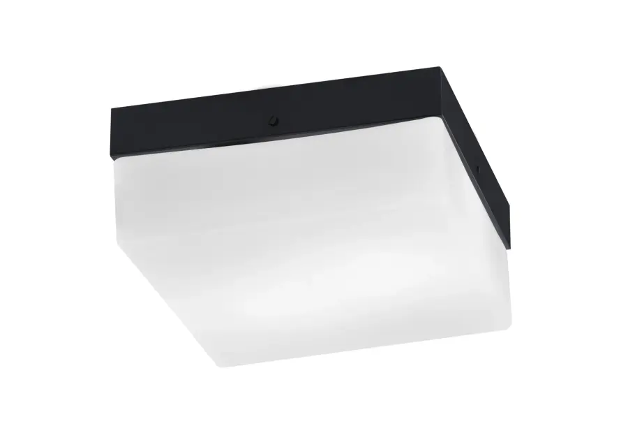 Toltec Lighting 10" Flush Mount with White Marble Glass - Image 1