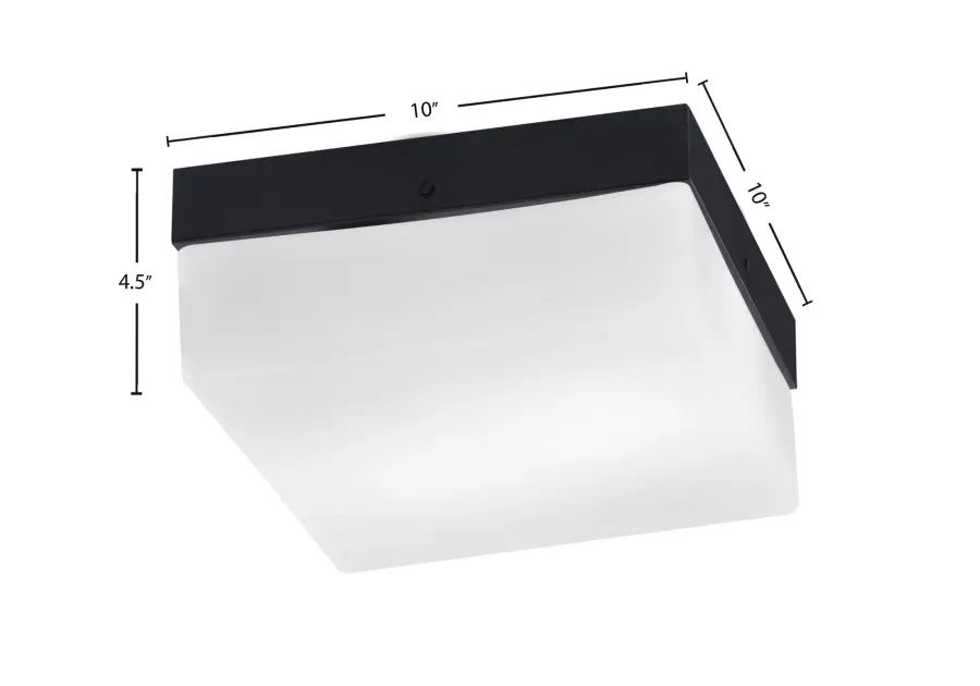 Toltec Lighting 10" Flush Mount with White Marble Glass - Image 2