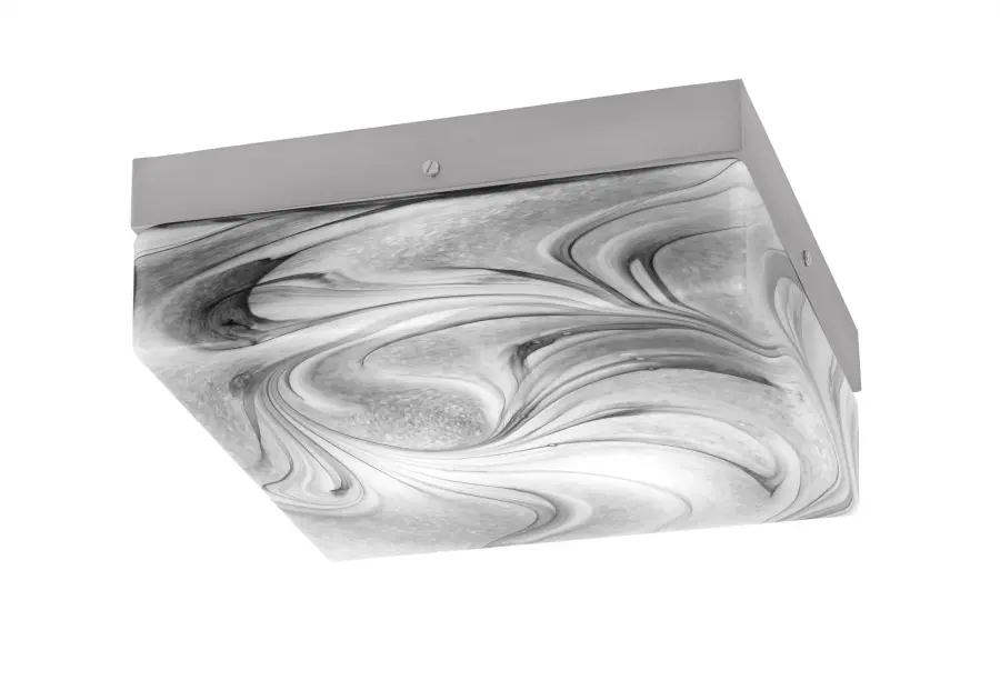 Toltec Lighting 12" Onyx Swirl Glass Flush Mount - Image 1