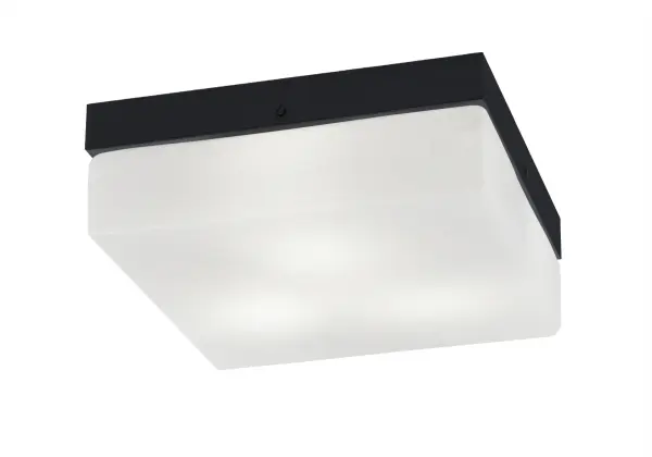 This 12-inch flush mount combines contemporary matte black finish with classic white marble glass for a sophisticated look. Perfect for low-ceiling spaces, it provides warm ambient lighting while maintaining a sleek profile.