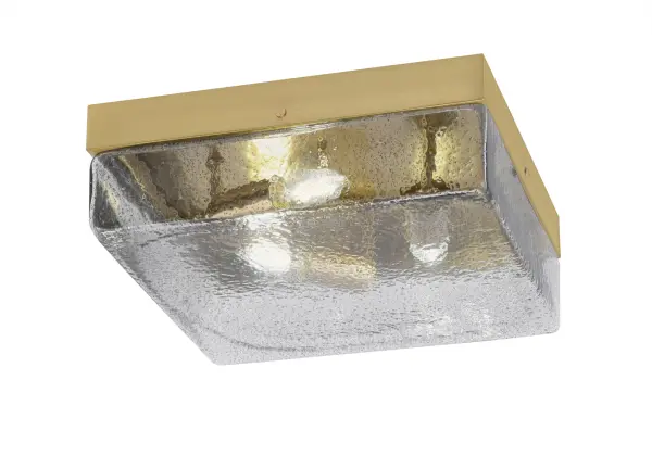 Toltec Lighting 12" Smoke Bubble Glass Flush Mount - Image 1