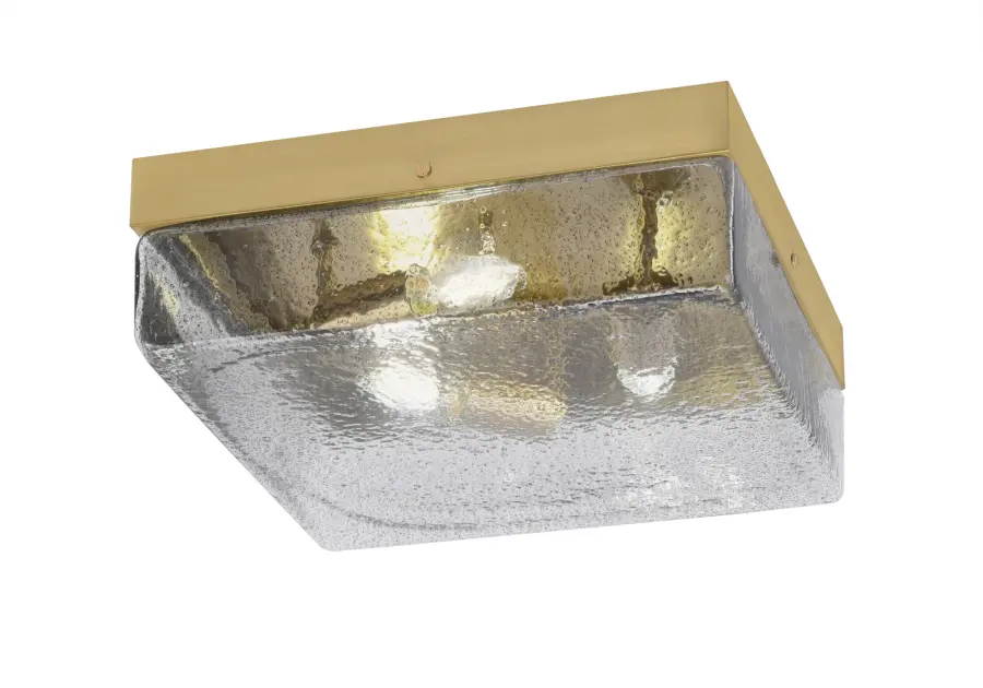 Toltec Lighting 12" Smoke Bubble Glass Flush Mount - Image 1