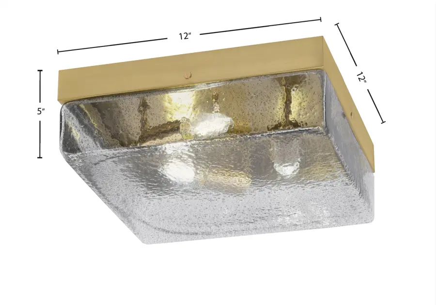 Toltec Lighting 12" Smoke Bubble Glass Flush Mount - Image 2