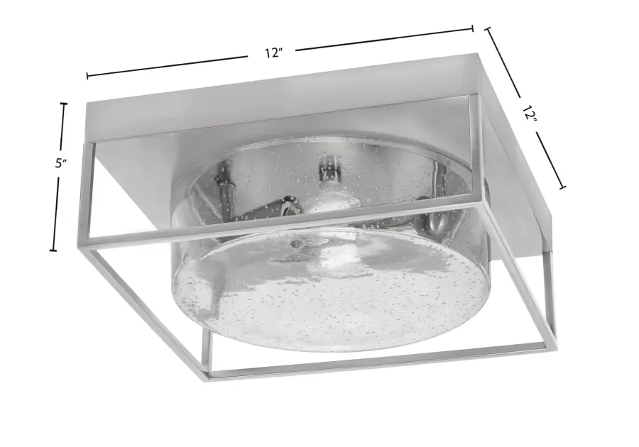 Toltec Lighting 12" Clear Bubble Glass Flush Mount - Image 2