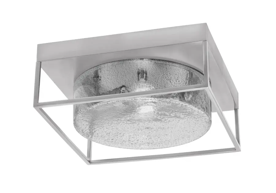 Toltec Lighting 12" Smoke Bubble Glass Flush Mount - Image 1