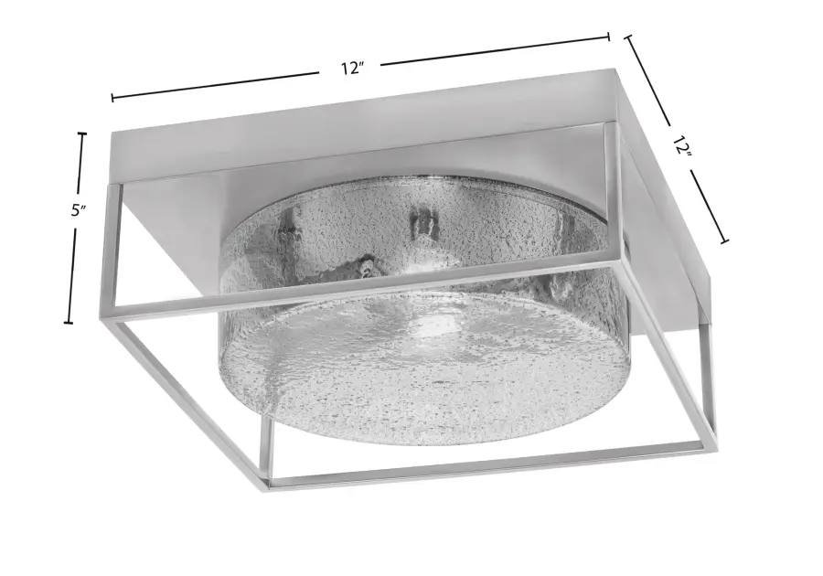 Toltec Lighting 12" Smoke Bubble Glass Flush Mount - Image 2