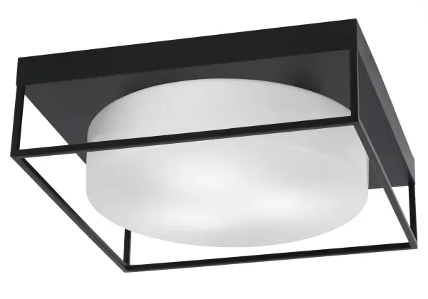 This 16" flush mount combines modern matte black styling with sophisticated white marble glass for a refined, low-profile lighting solution. Perfect for rooms with standard to lower ceilings, it delivers ample illumination through three bulbs while maintaining a clean, contemporary aesthetic.