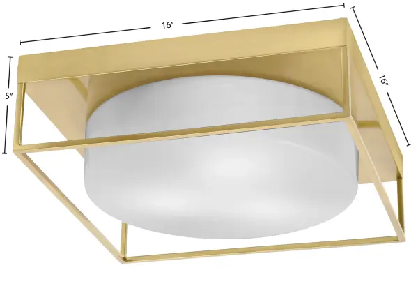 Toltec Lighting 16" White Marble Glass Flush Mount - Image 2